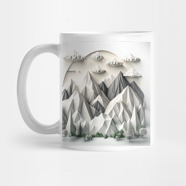 Origami mountains by Imagier